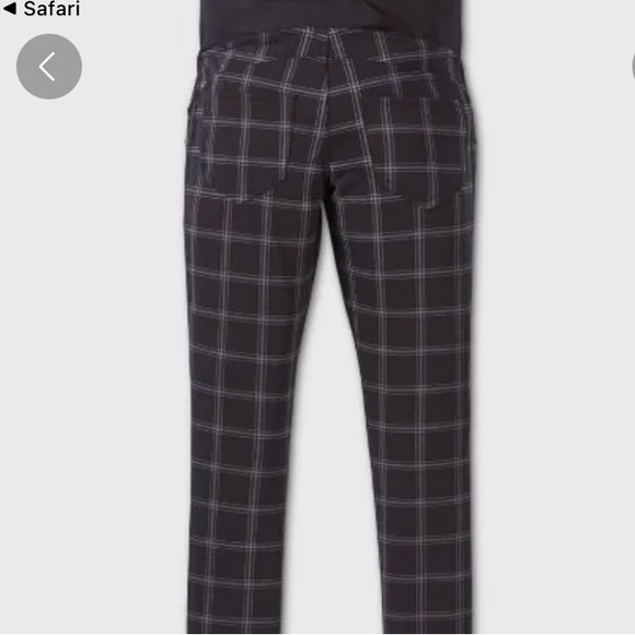New Isabel maternity plaid  crossover panel pants size medium - Picture 9 of 9